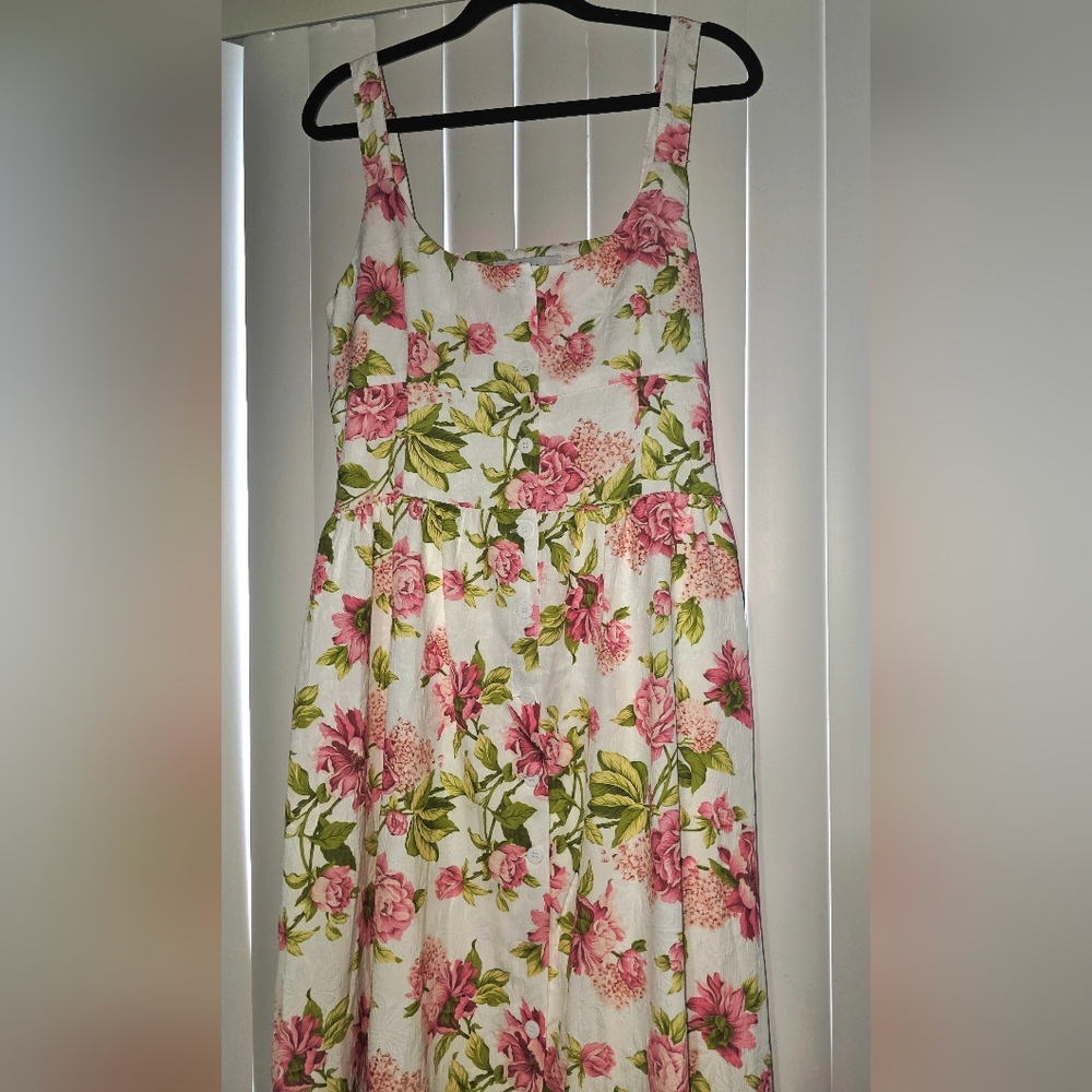 Petal & Pup Pink and Green Floral Maxi Dress